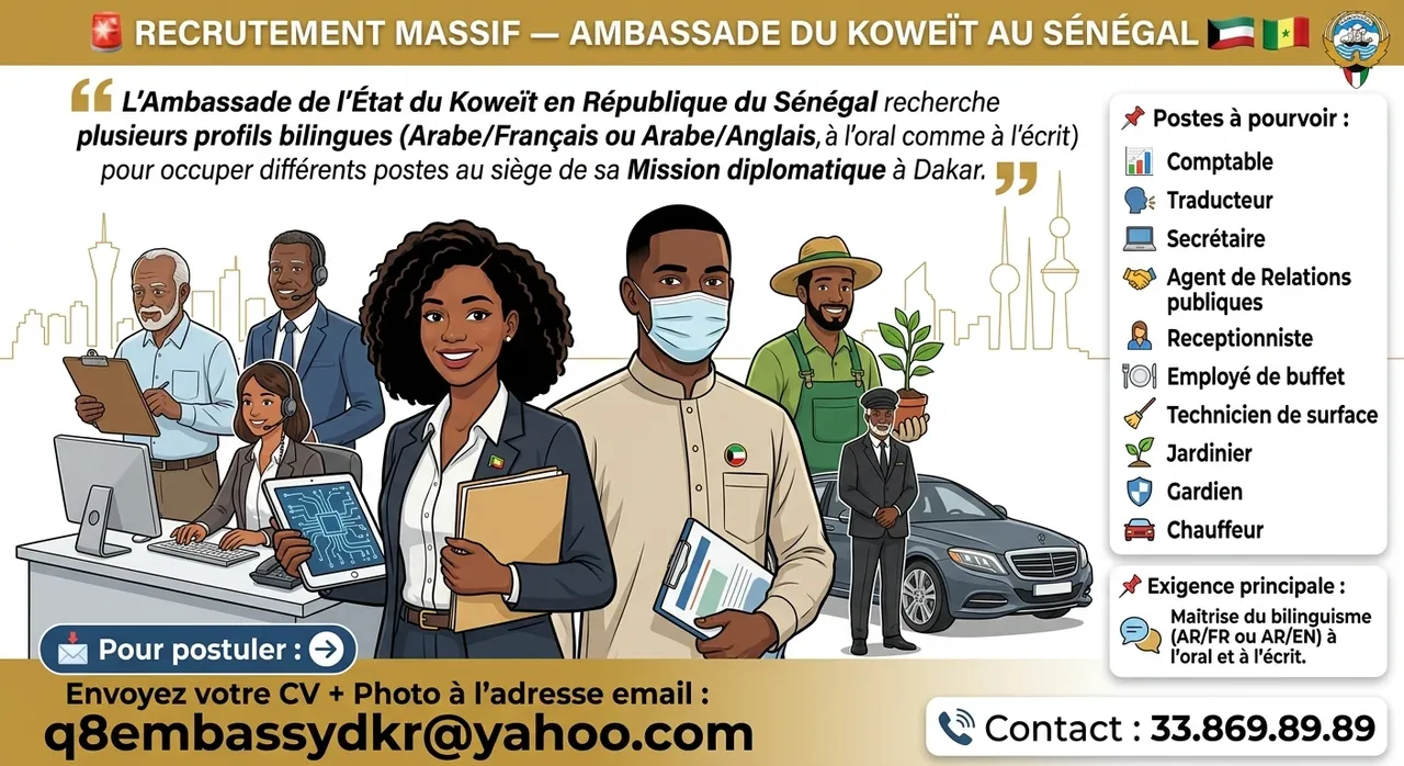 Recrutement Massif - Profils Bilingues (Comptable, Traducteur, Secrétaire, etc.)