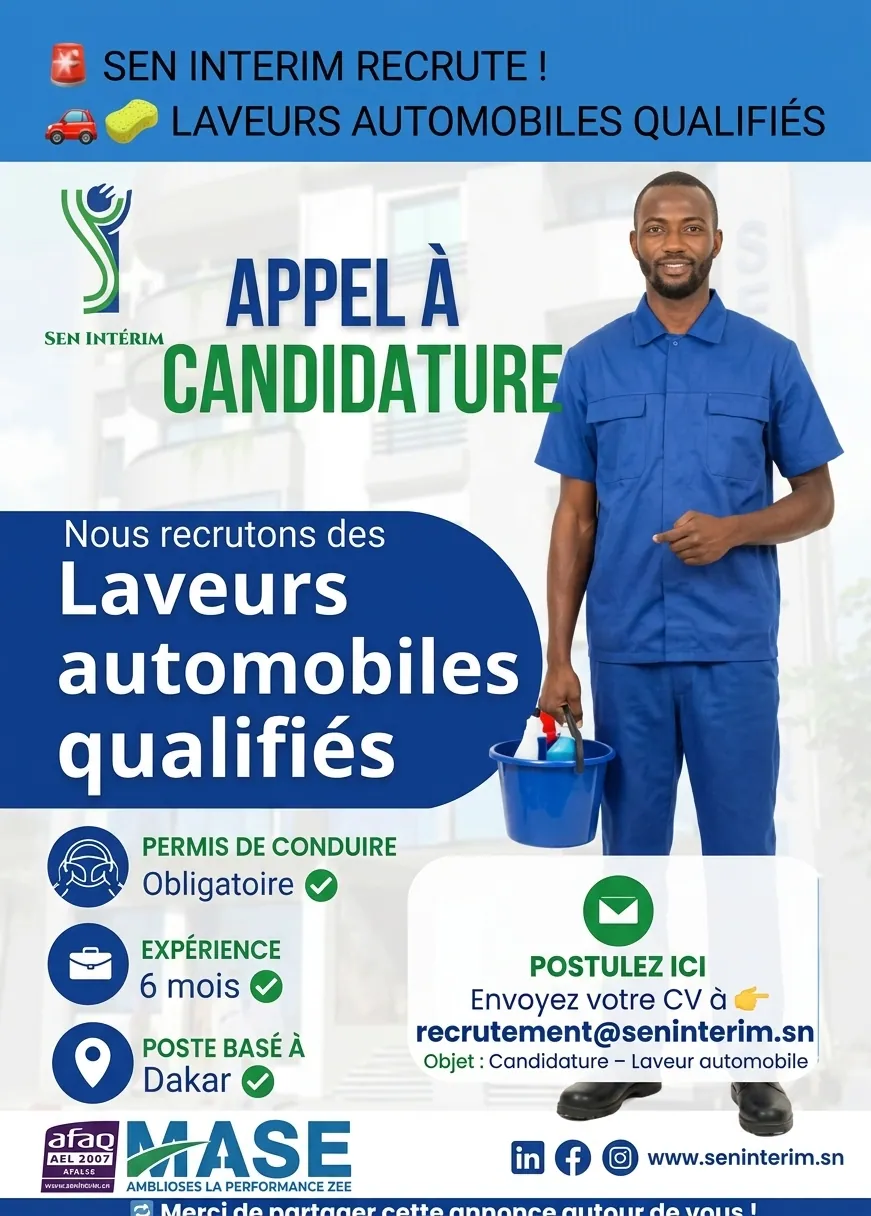 Laveur Automobile Qualifié