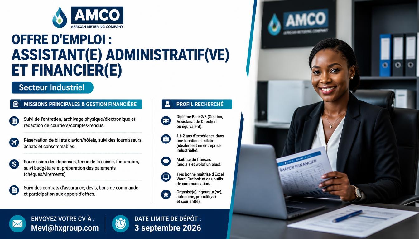 Assistant(e) Administratif(ve) et Financier(e)