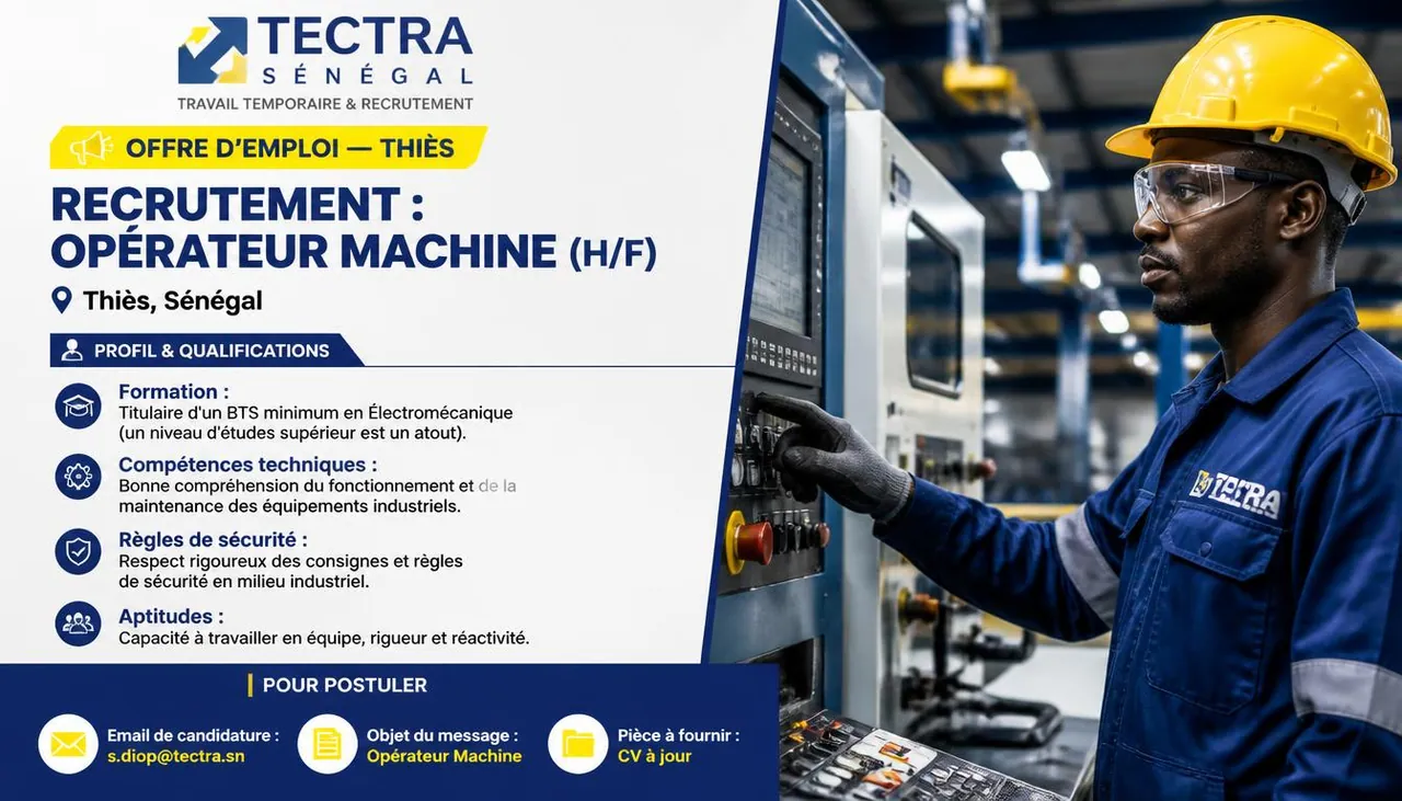 Opérateur Machine (H/F)