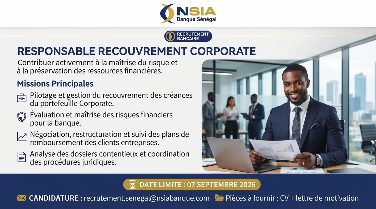 Responsable Recouvrement Corporate