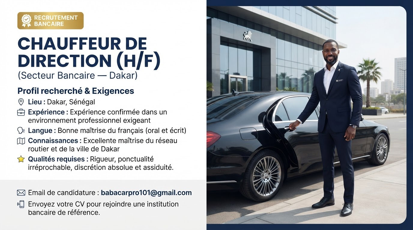 Chauffeur de Direction (H/F)