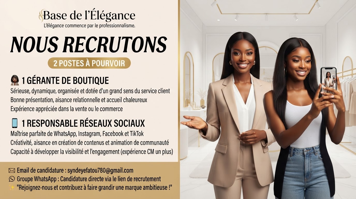 Gérante de Boutique et Responsable Réseaux Sociaux